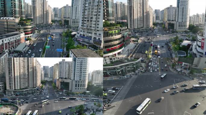 5K原素材-上海长寿路、武宁路城市景观