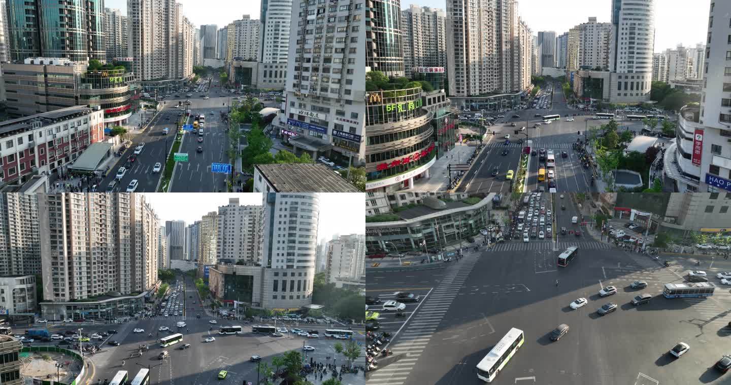 5K原素材-上海长寿路、武宁路城市景观