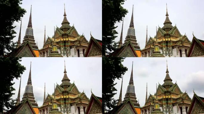 Timelapse Wat Arun temple是泰国曼谷最吸引人的地标之一。世界各地的许多旅行者