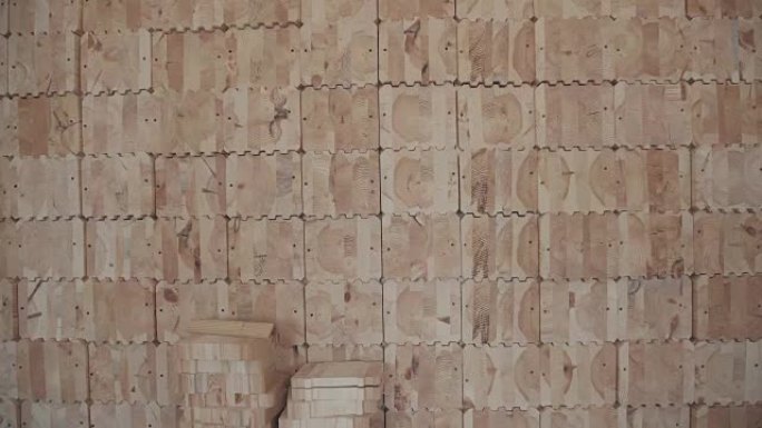 墙壁特写，软垫木制元素