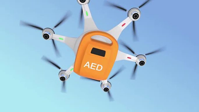 救护车无人机提供AED套件