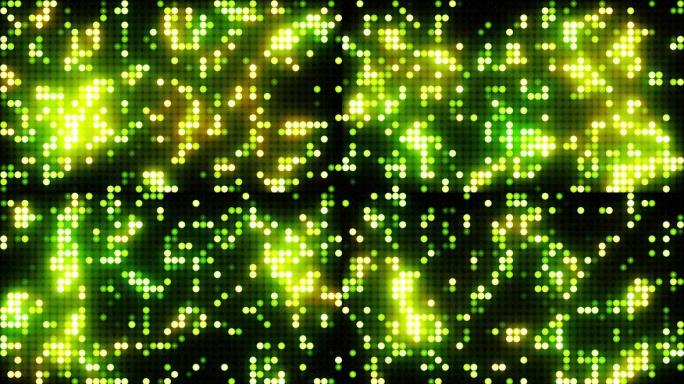 绿色发光二极管动画VJ背景