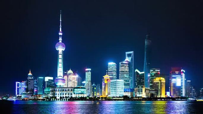 中国上海浦东天际线。