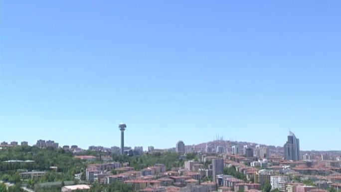 土耳其首都安卡拉的鸟瞰图