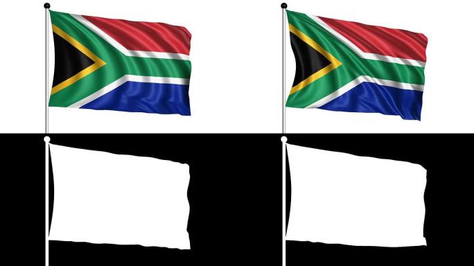 南非共和国国旗-loop (阿尔法)