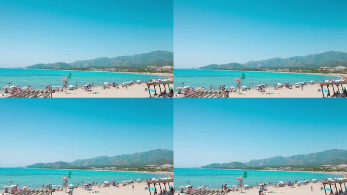 美丽的夏日海滩，西班牙，欧洲