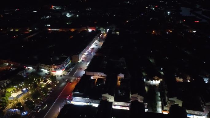 航拍无锡夜景