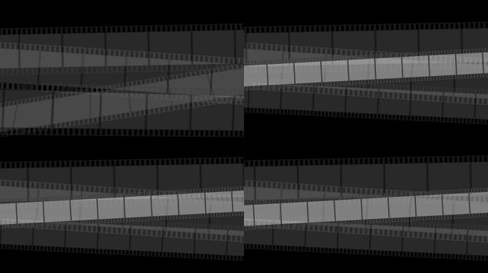 黑色移动胶片视频动画