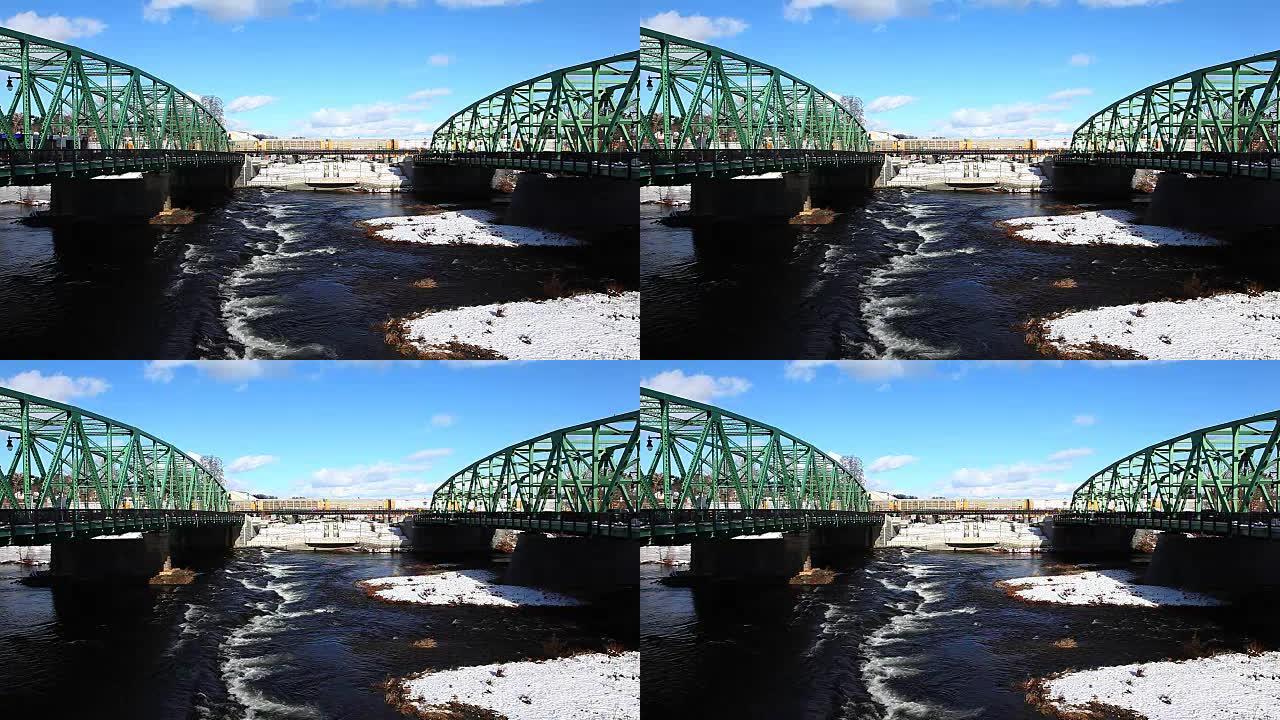 冬季的双桥视图