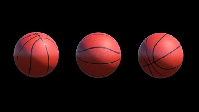 篮球球的三种不同旋转