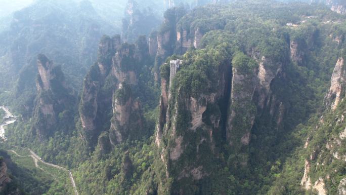 张家界国家森林公园天子山景区航拍视角