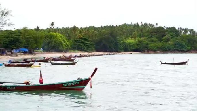 泰国普吉岛海洋外海渔船