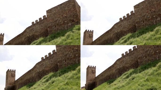 古代堡垒的城墙