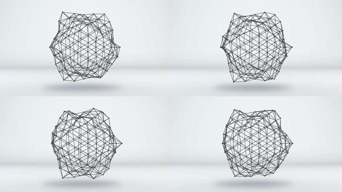 未来网络造型可循环3D动画