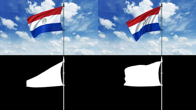 巴拉圭旗动画，alpha通道