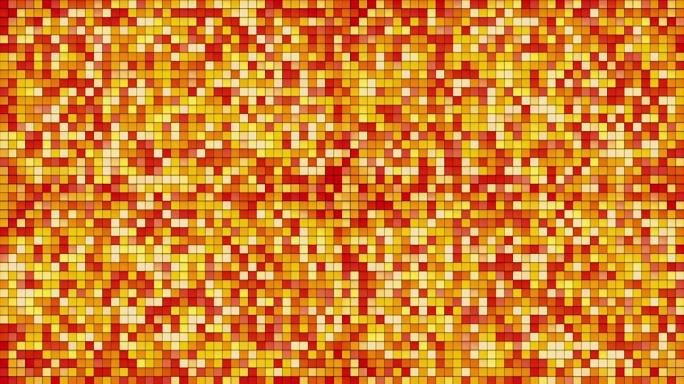 橙色瓷砖玻璃马赛克无缝循环背景