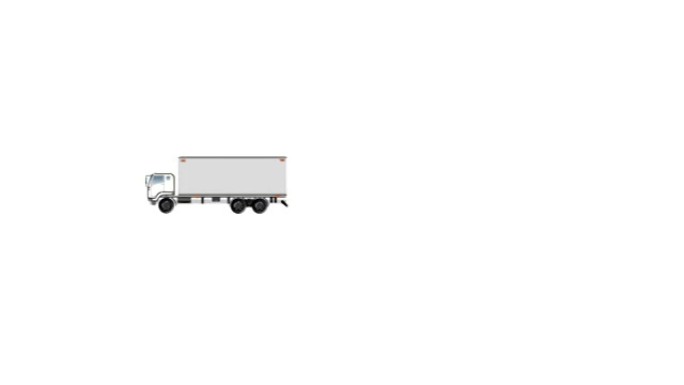 集装箱卡车动画
