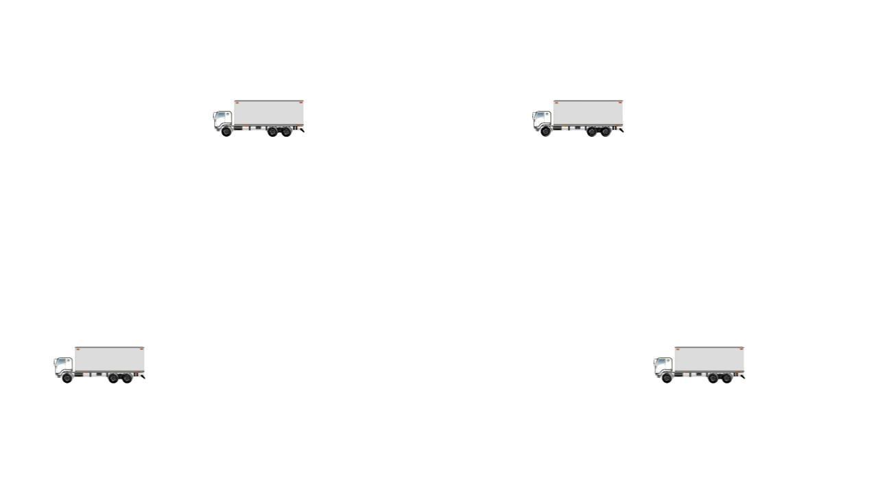 集装箱卡车动画