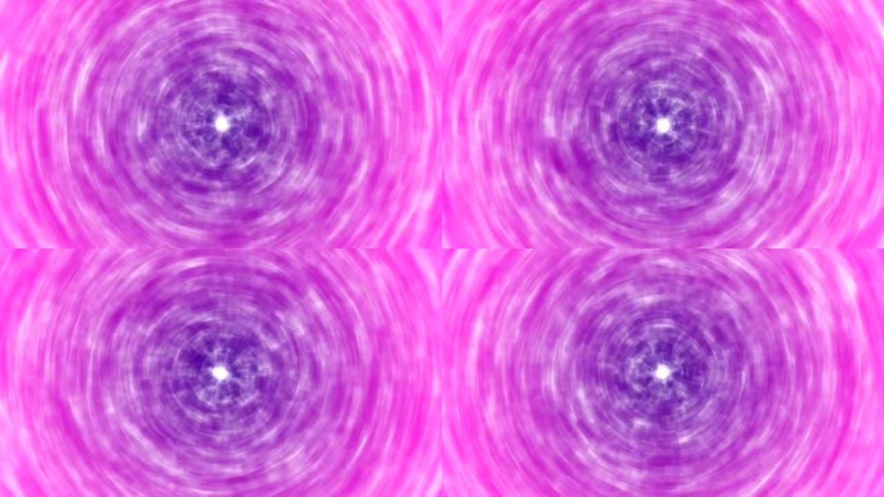 抽象旋转污点彩色动画-循环紫色