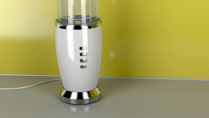 厨房里的现代电动搅拌机