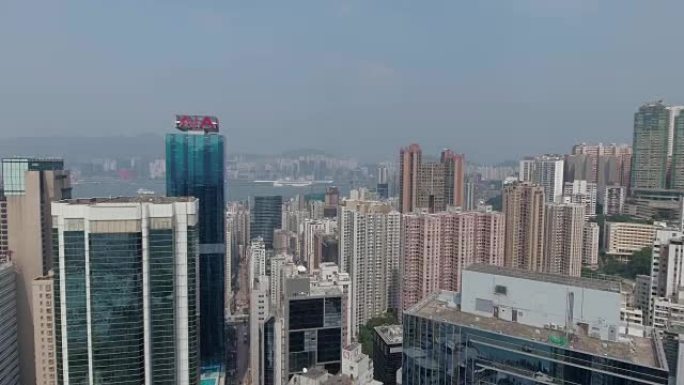 香港天际线鸟瞰图