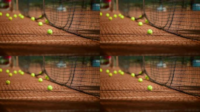 网球击中网球网