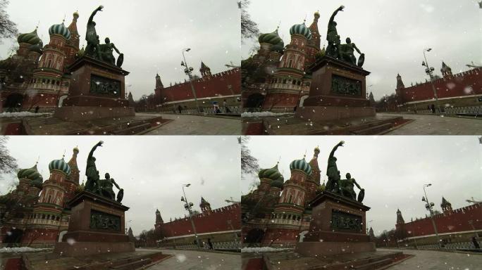 莫斯科米宁和波扎尔斯基红场纪念碑