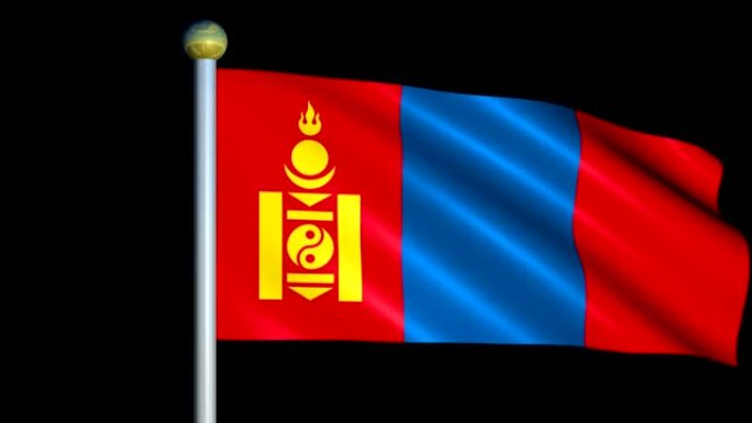 蒙古的大型循环动画旗帜