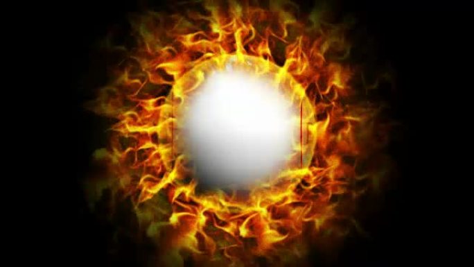 宾果球和火焰背景，循环