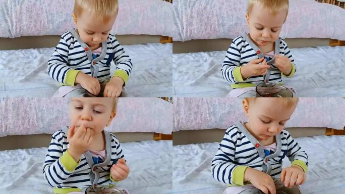 宝宝吃石榴籽