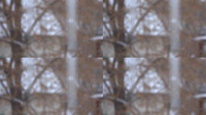 抽象的雪背景。白雪公主背景。户外雪纹理