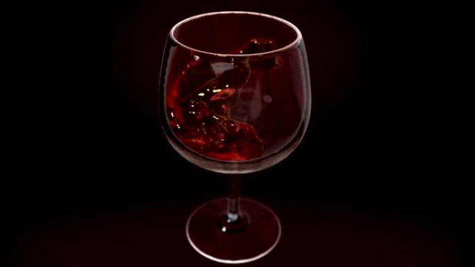 红酒倒入玻璃慢动作与阿尔法