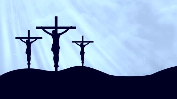 基督在三个十字架上-崇拜可循环的背景