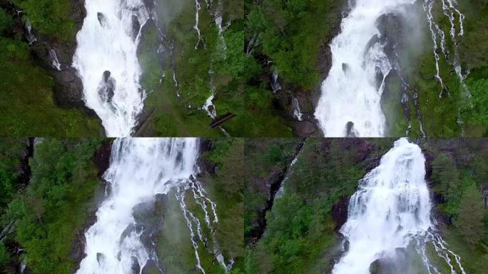 飞越挪威的巨大瀑布，Ryfylke