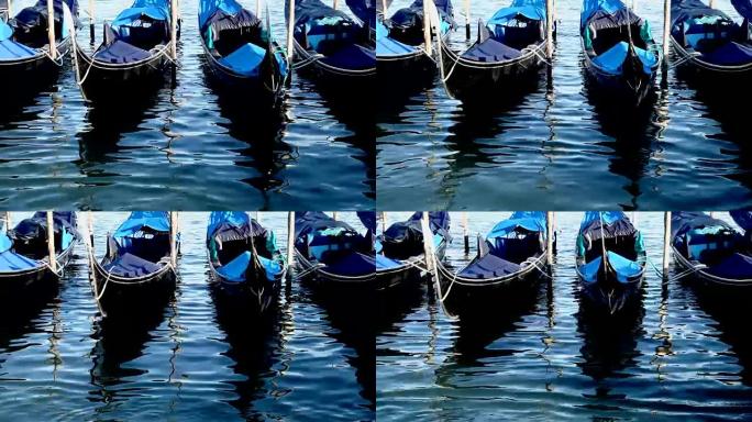 威尼斯泻湖上的吊船