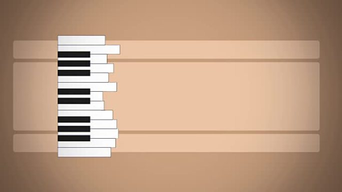 平面动画钢琴键盘喜欢抽象声级