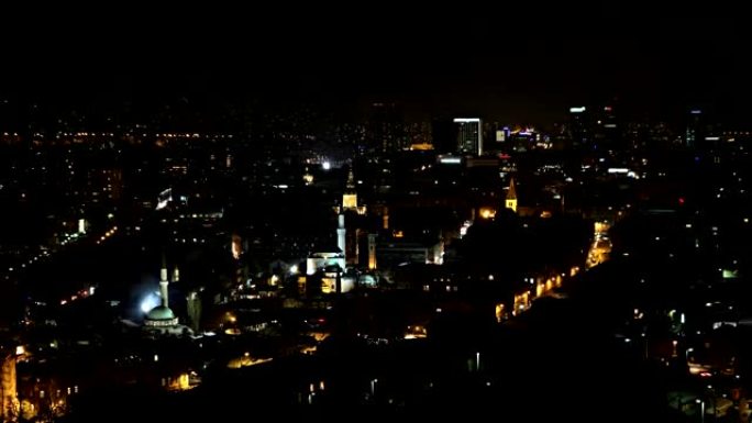 萨拉热窝，夜间老城区，短时间圈