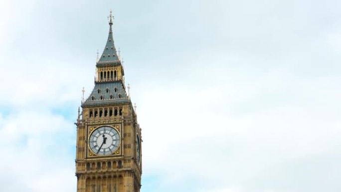 大本钟(伊丽莎白塔)位于英国伦敦市中心的古老钟楼