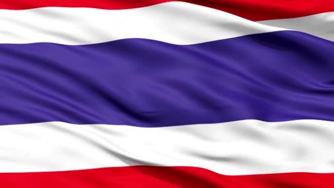 挥舞泰国国旗