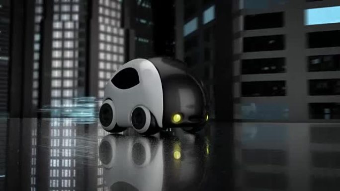 未来派概念车设计-3D动画