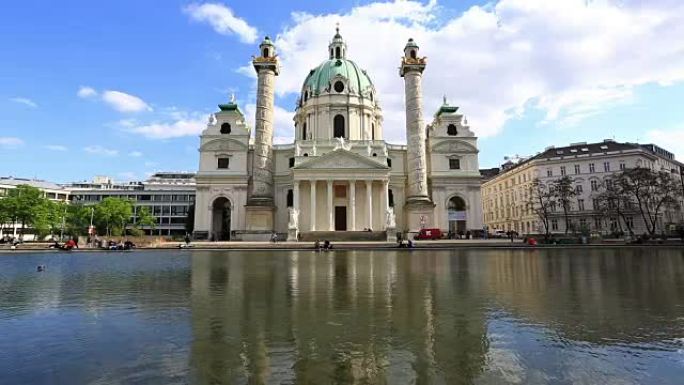 奥地利维也纳的圣查尔斯教堂
