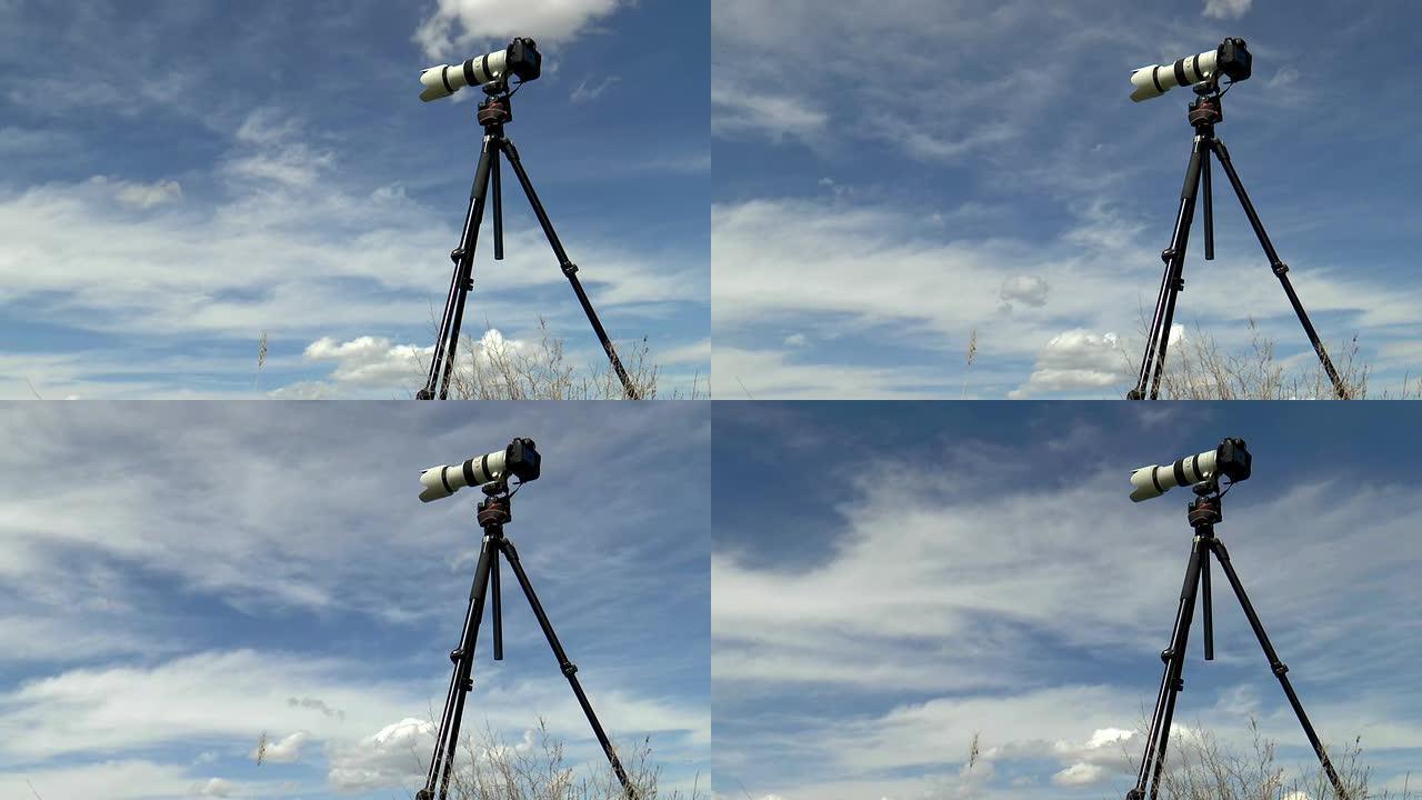摄像机拍摄云景
