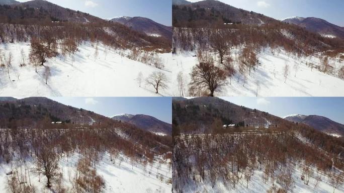 飞越雪山景观