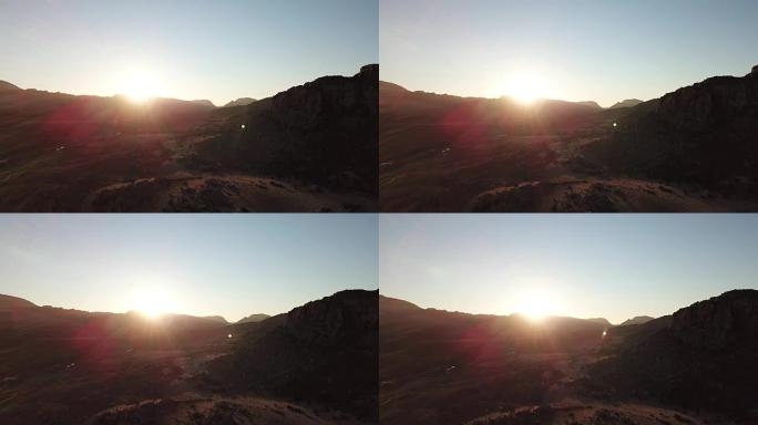 塞德伯格山脉的日落