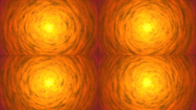 抽象旋转灯动画-循环火热的橙色