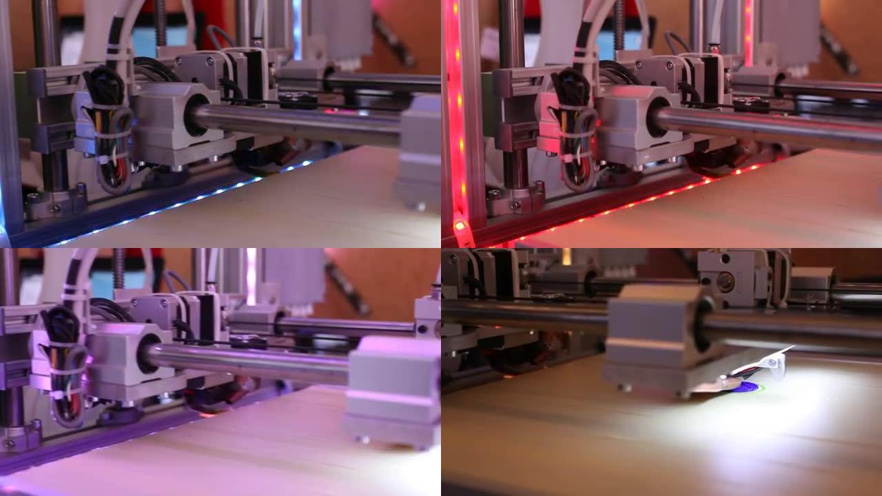3D打印机在运行