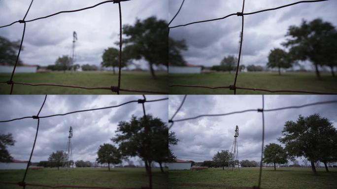 德克萨斯州牧场围栏焦点架延时