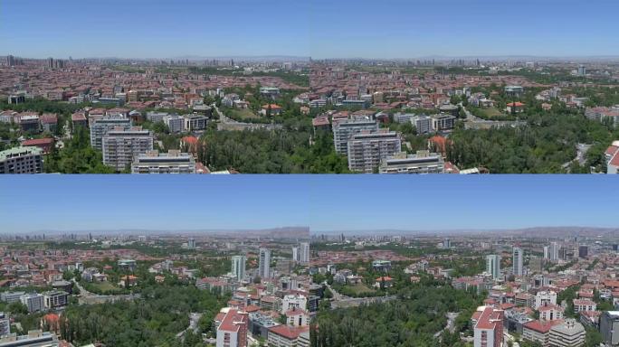 土耳其首都安卡拉的鸟瞰图