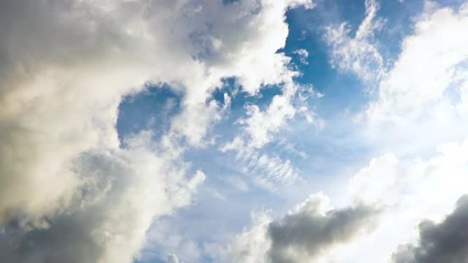 雨前大气层云在天空中移动