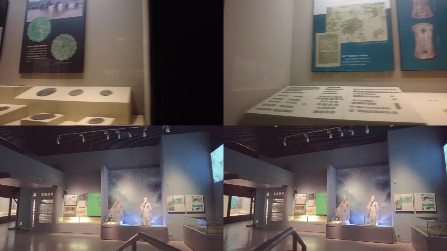 博物馆的文物和古代人
